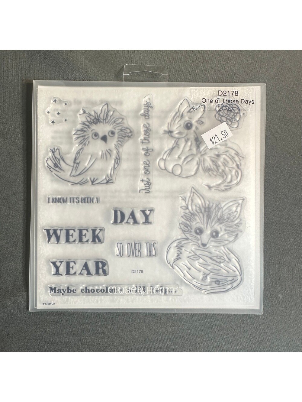 Close To My Heart D2178 One Of Those Days Acrylic Stamp Set